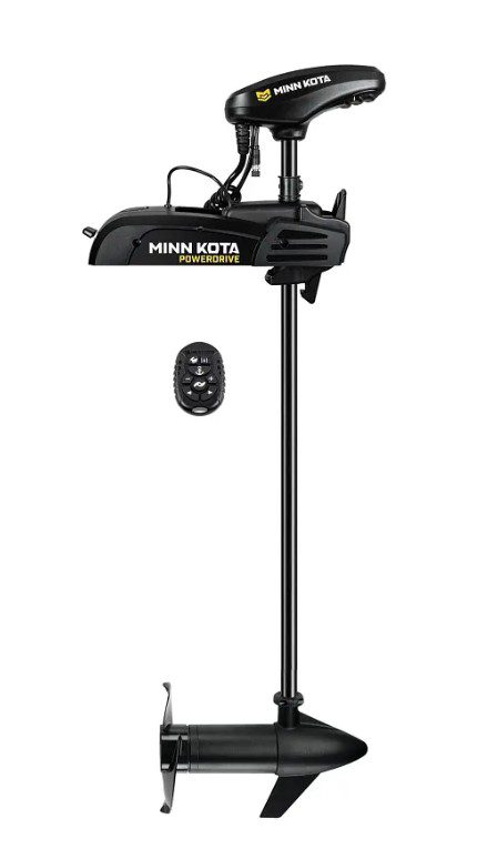 Minn Kota trolling motor with remote control.