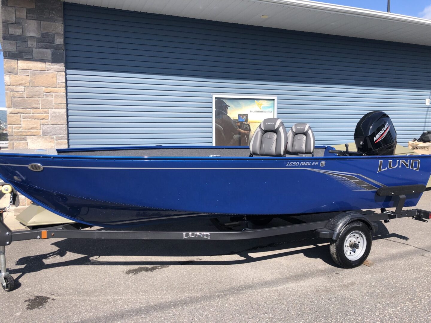 Lund blue and gray boat 2