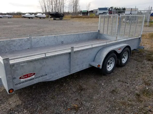 galvanized tandem trailer