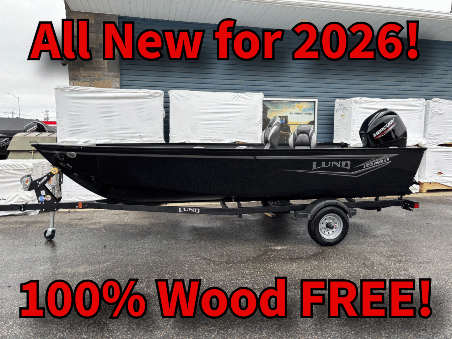 All-new 2026 Lund boat, 100% wood-free design.
