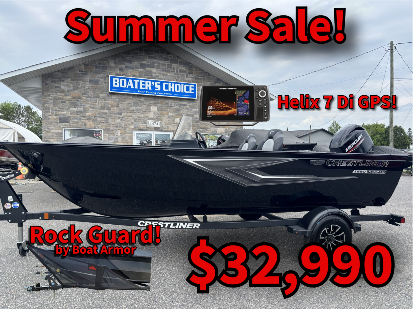 Crestliner Kodiak 1650 SC Summer Sale