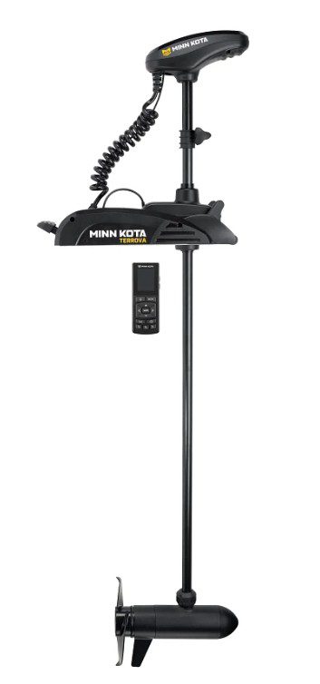 Minn Kota trolling motor with remote control.